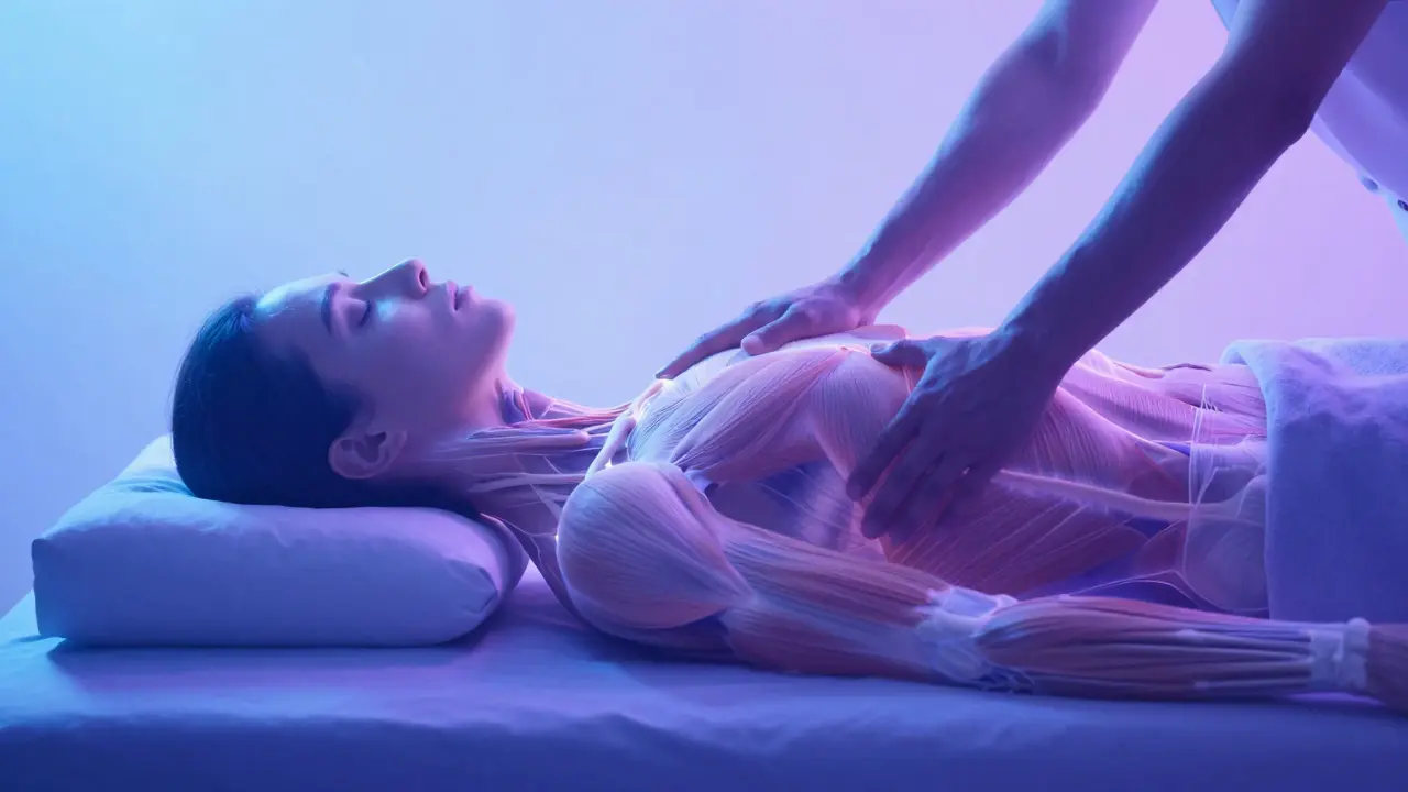 Abstract visualization of relaxation and nervous system calm